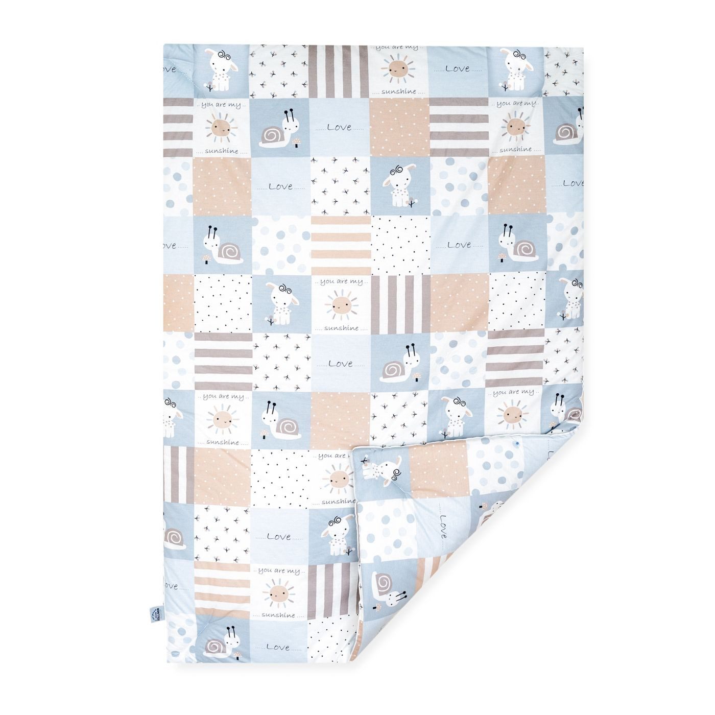 Krabbeldecke Patch blue Krabbeldecke 95x135, Julius Zöllner, Krabbeldecke