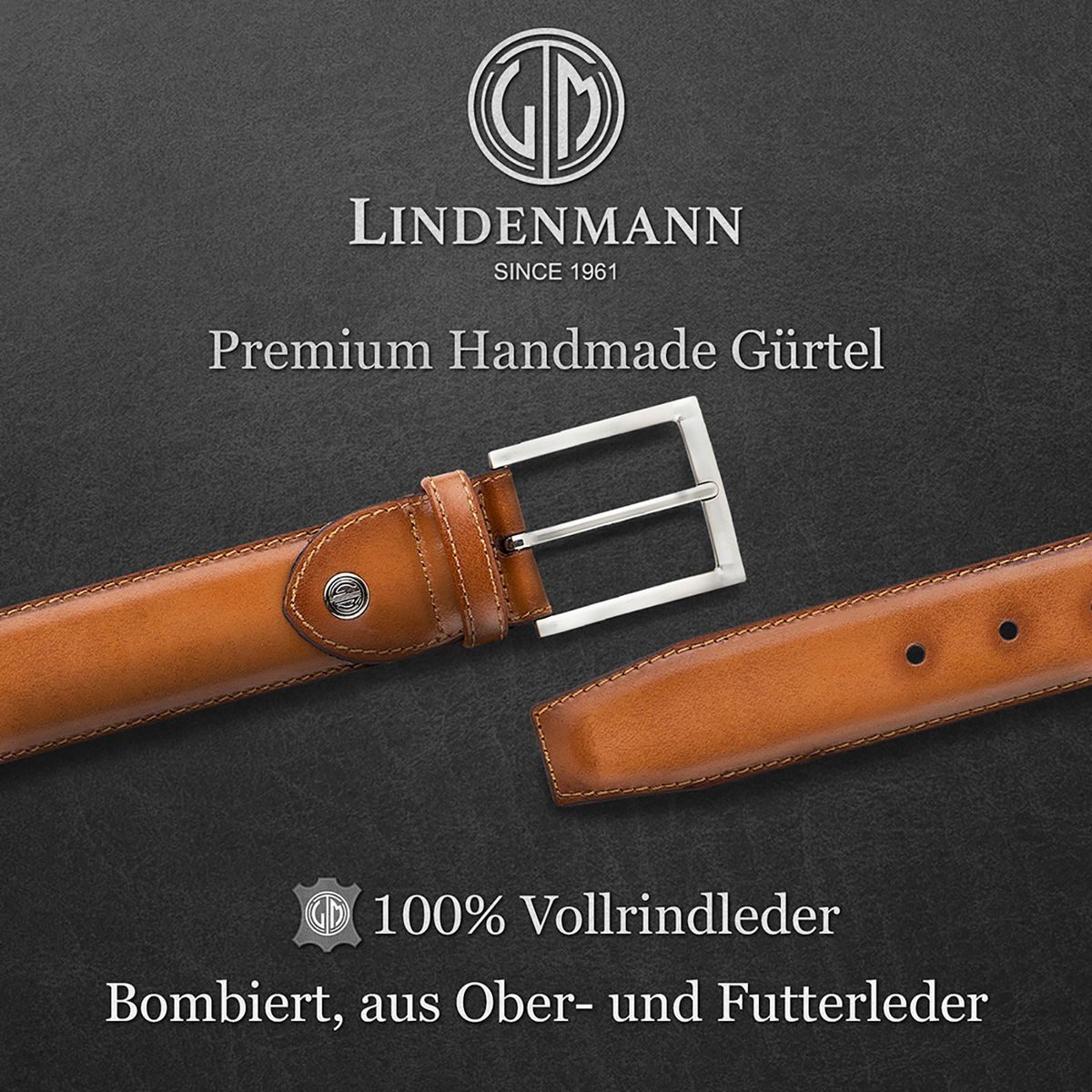 LINDENMANN Ledergürtel