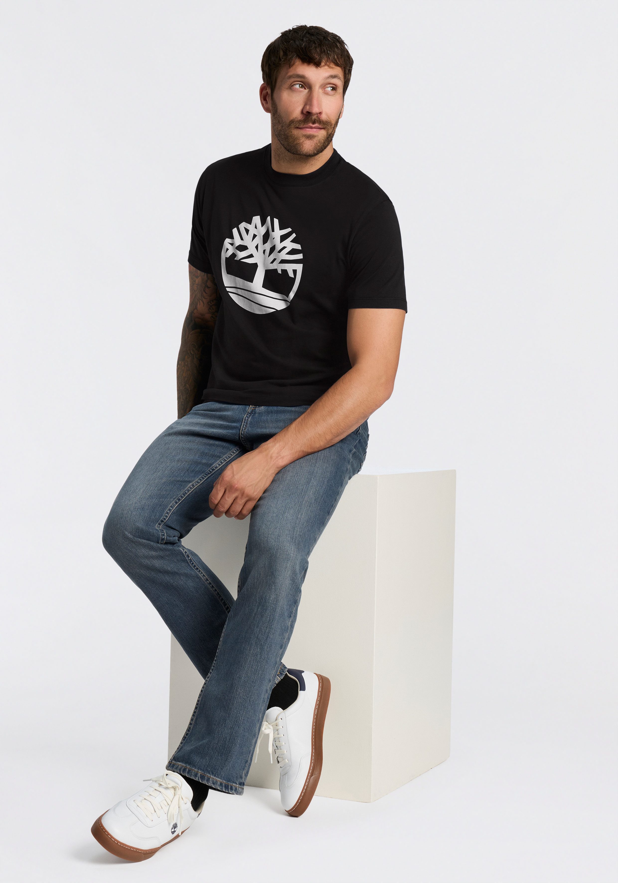 Timberland T-Shirt NORTHWOOD - Tree Logo SS Tee aus Baumwolle, auch in großen Größen – Bild 2 von 3