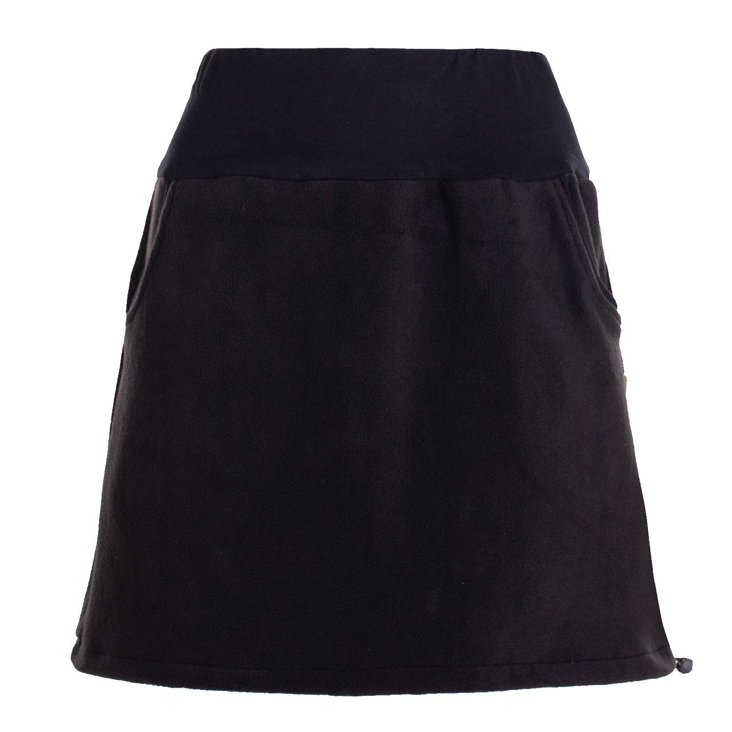 Vishes Minirock Thermorock warmer Damen Winterrock kurz Minirock aus ECO-Fleece Hippei, Retro Style
