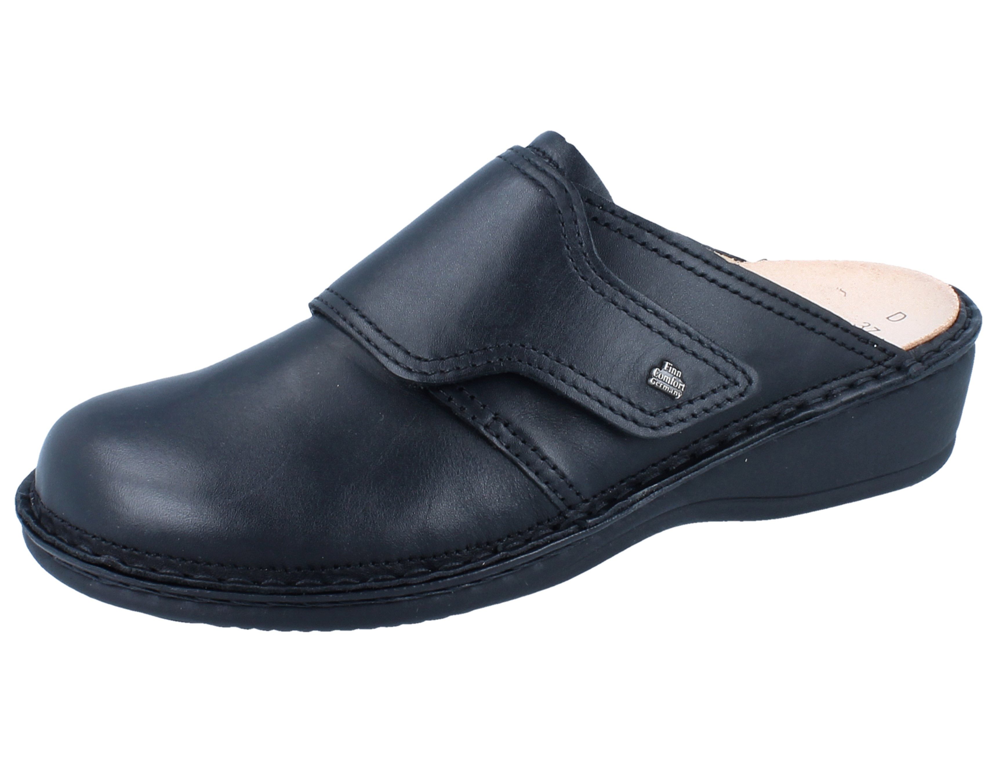 Finn Comfort FINN COMFORT Aussee Damen Clog schwarz Glattleder - Größe: 37 Clog Wechselfußbett