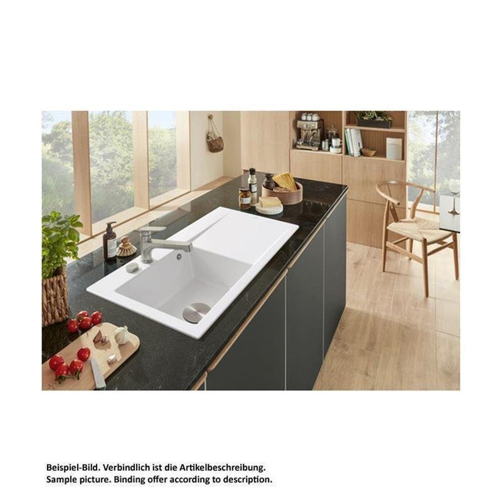 Premiumline Villeroy Küchenspüle links, Einbauspüle Boch Villeroy Ebony 90/51 Style S5 Boch cm & Becken Subway & 50