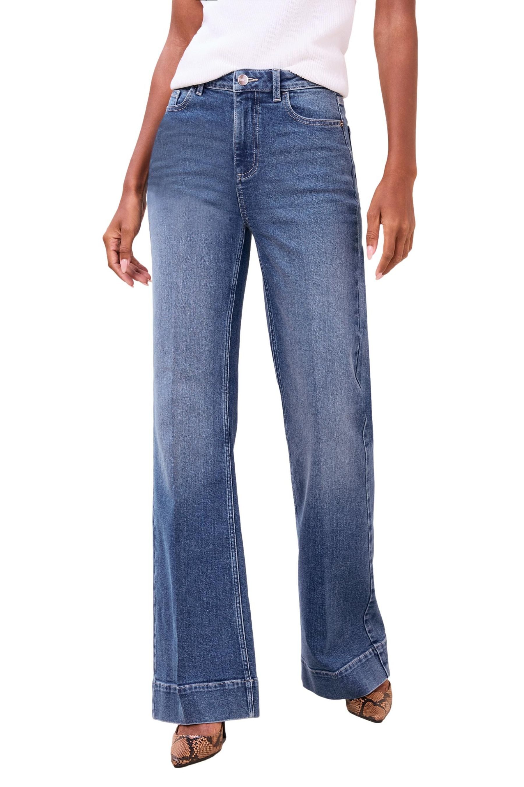 Slim-fit-Jeans Lipsy Slim Fit Hochbund-Schlagjeans, Kurzgröße