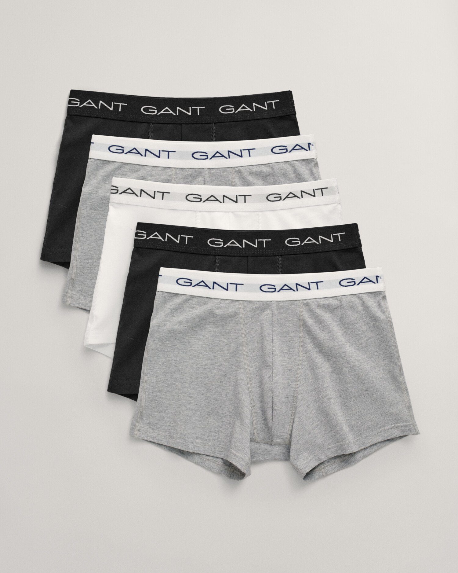 Gant Boxershorts TRUNK 5-PACK (Packung, 5-St., 5) mit elastischem GANT-Logobund