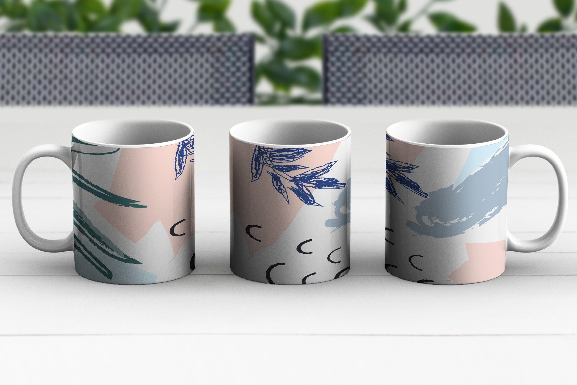 Teetasse, Spot, Geschenk Keramik, - Kaffeetassen, Weiß Tasse - MuchoWow Teetasse, Becher, Sommer