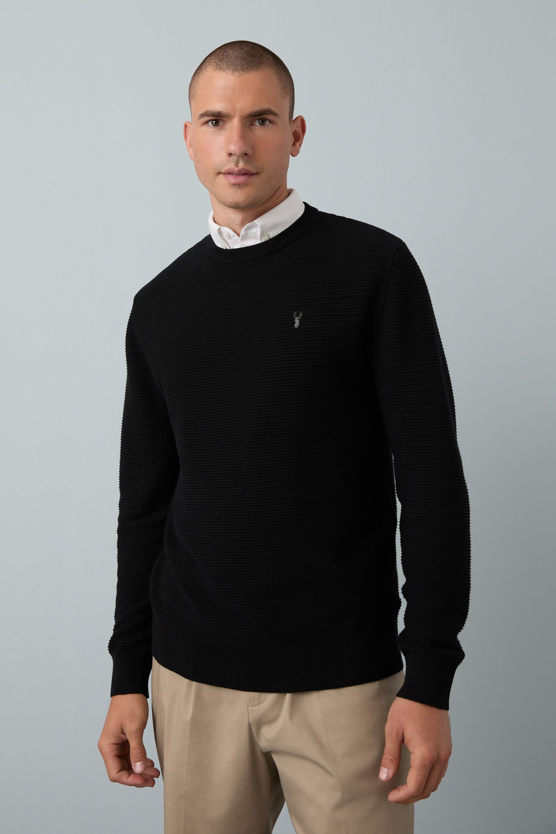 Next 2-in-1-Pullover Regular Fit Pullover mit Oxford-Hemdkragen (1-tlg)