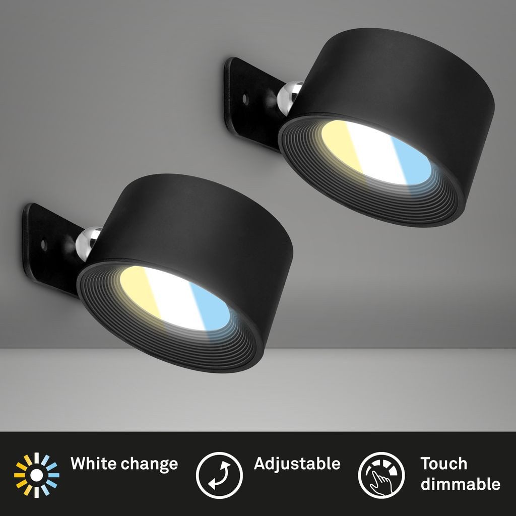 Briloner Leuchten Wandleuchte 2899025B, Dimmfunktion, LED günstig online kaufen