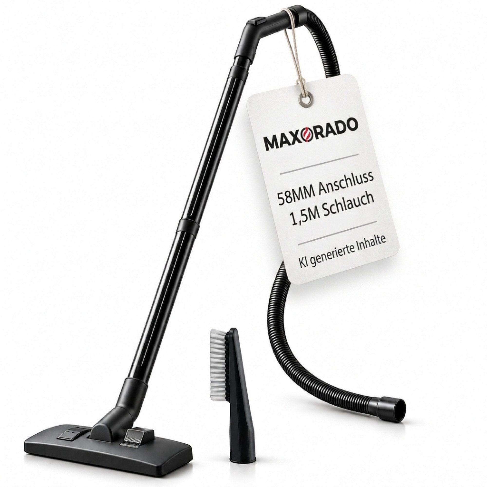 Maxorado Staubsaugerrohr 1,5m Set Ersatzteile passend für Makita VC Serie VC2012L VC2512L Düse, Staubsaugerrohr Handgriff Staubsaugerschlauch Bodendüse Bürste