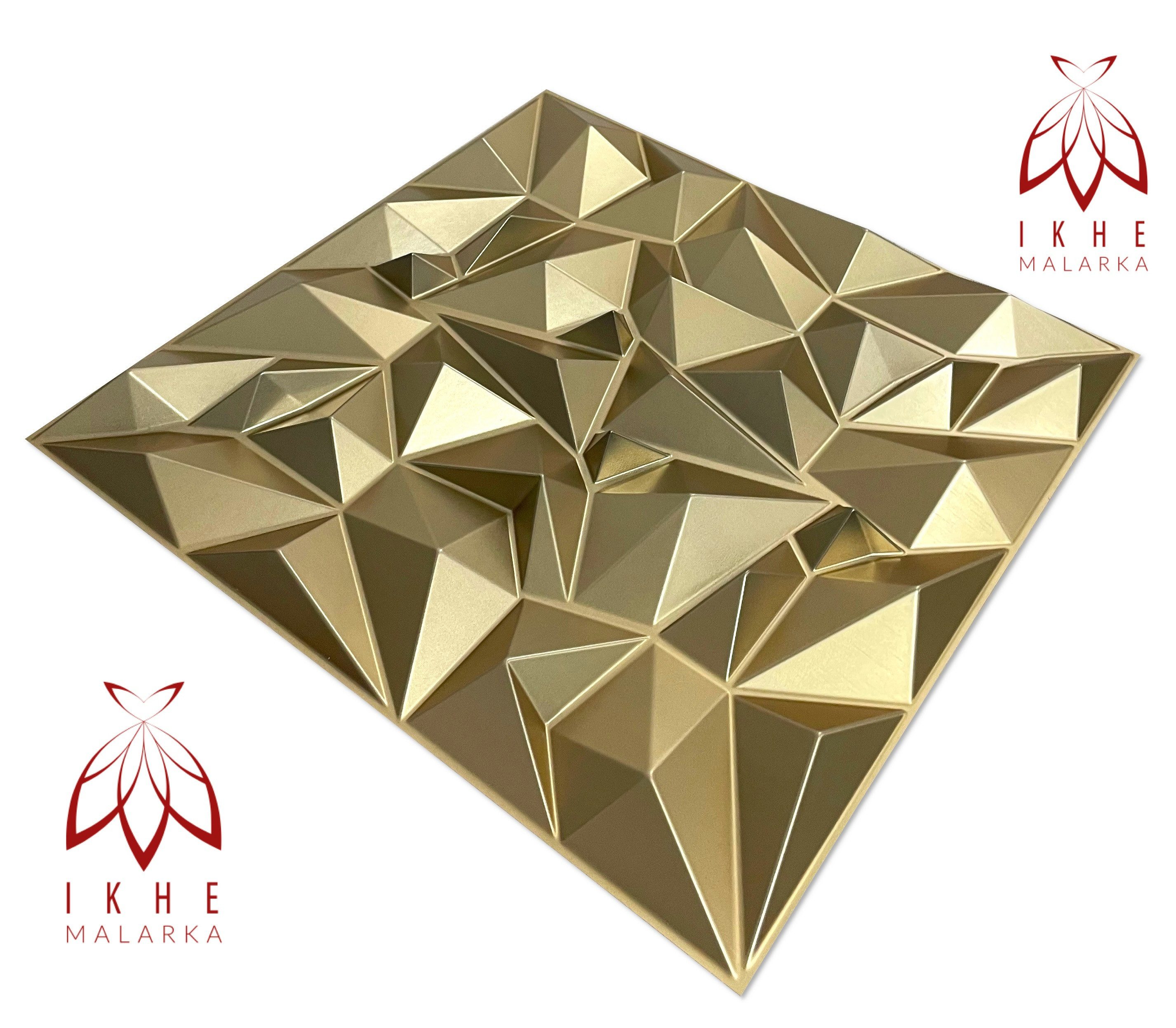 IKHEMalarka 3D Wandpaneel 3D Paneele PVC Kunststoffpaneele, BxL: 50,00x50,00 cm, 0,25 qm, (1 Stück, 3D Wandpaneele Deckenpaneele) hochwertige & harte PVC 3D Platten Wand & Decke