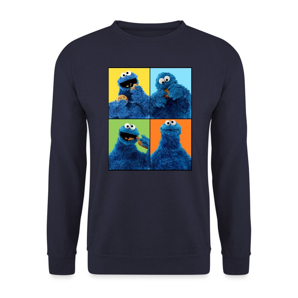 Spreadshirt Sweatshirt Sesamstraße Krümelmonster Posen Unisex günstig online kaufen