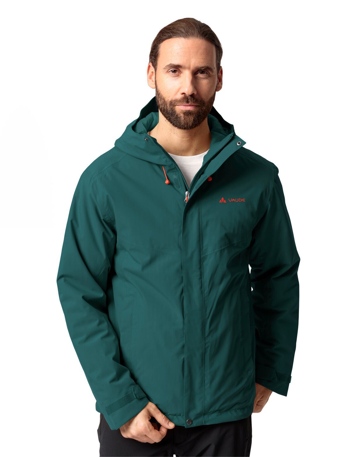 VAUDE Outdoorjacke Men's Rosemoor Padded green mallard (1-St) Jacket kompensiert Klimaneutral