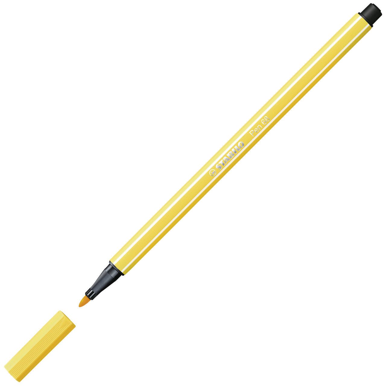 STABILO Buntstift STABILO Pen 68 Filzstift gelb – 1 mm Einzelstift