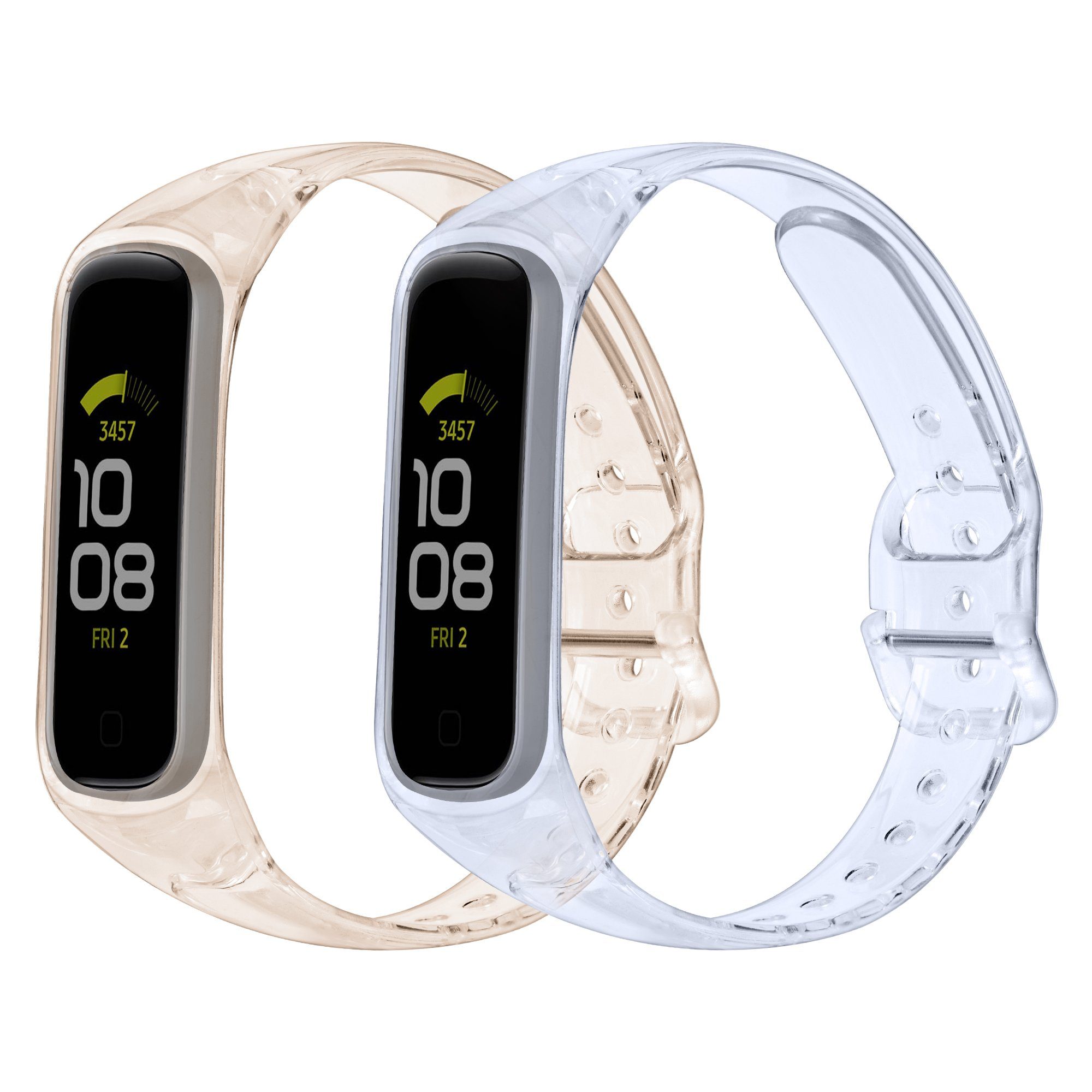 kwmobile Smartwatch-Armband Fitness Armband für Samsung Galaxy Fit 2 Band, Ersatzarmband mit Photocrom-Effekt - 14 - 22 cm Innenmaße