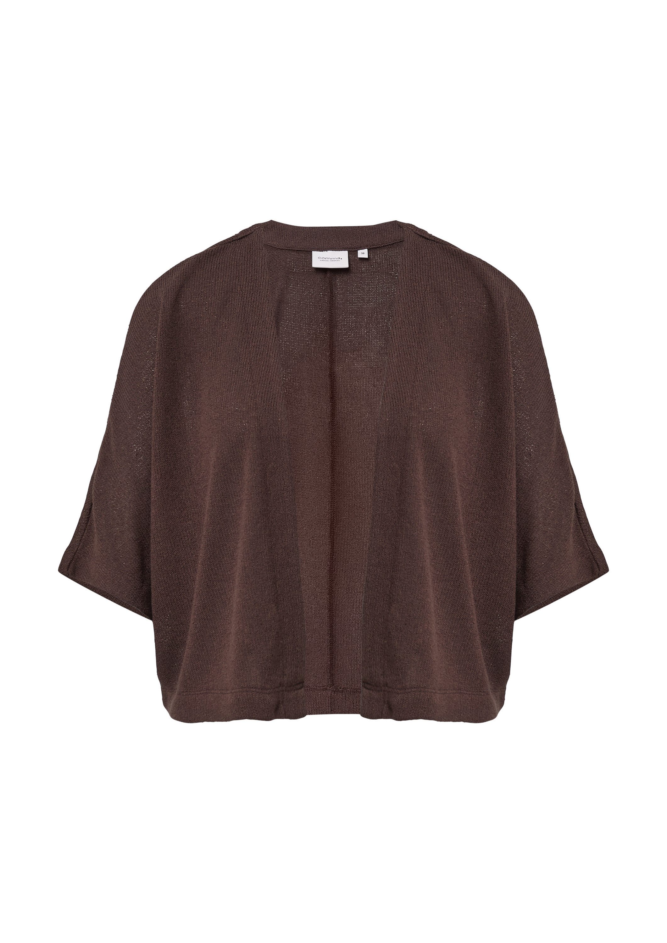 comma Cardigan T-Shirt Kurzer Strickcardigan aus Viskosemix mit Fledermausä günstig online kaufen