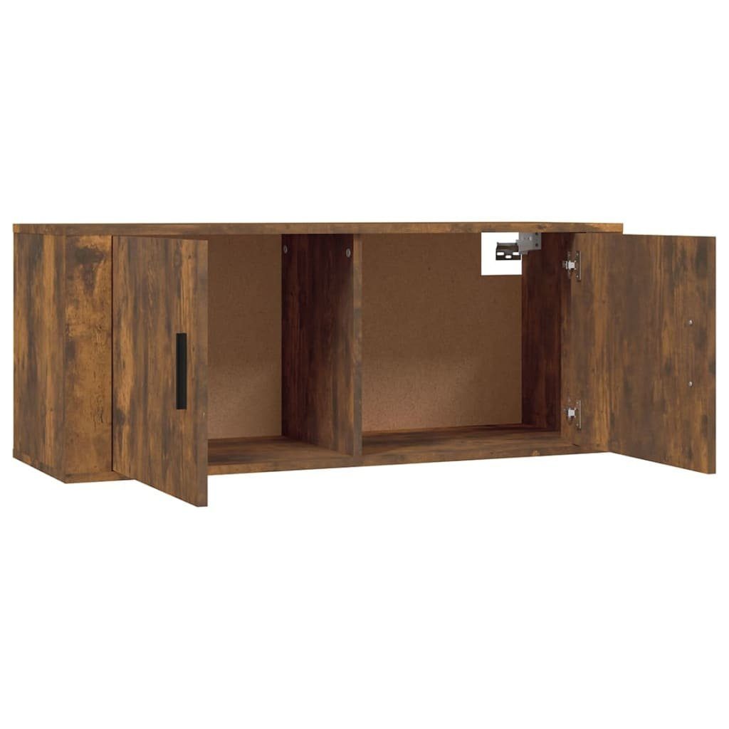 TV-Wandschrank 100x34,5x40 cm Räuchereiche furnicato TV-Schrank