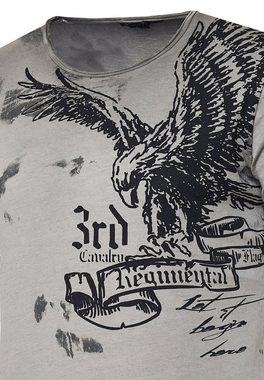 Rusty Neal T-Shirt mit Adler-Print