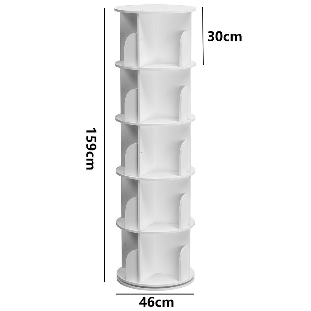 NUODWELL Bücherregal Drehbare Bücherregal, 2/3/4/5 Etagen Stehregale Lagerr günstig online kaufen