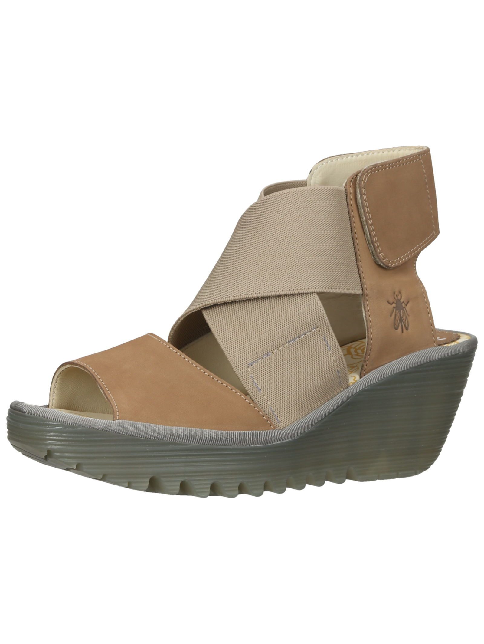 Fly London Sandalen Leder Keilsandalette