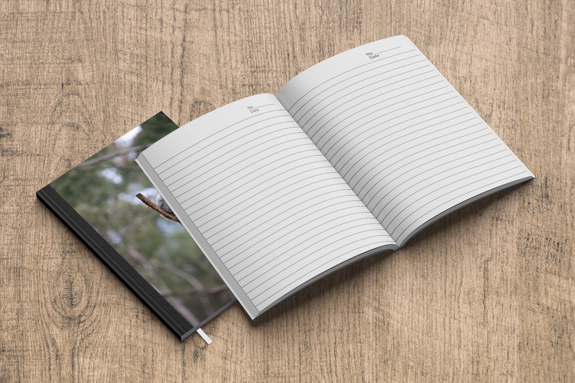 MuchoWow Notizbuch Ein Merkzettel, Baum in Seiten, - einem Journal, Haushaltsbuch Jungen schläft Tagebuch, 98 Koala - Mädchen, - Kinder Notizheft, A5