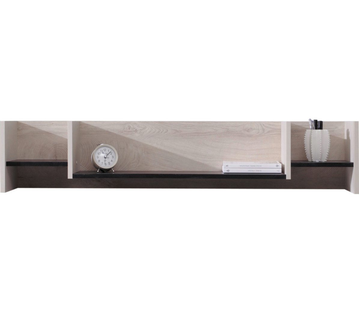 möbel-direkt.de Jugendzimmer-Set Spuki in Schwarz, Eiche & Beige, (Komplett Set, 1-tlg., in verschiedenen Setvarianten und Einzelmöbel), ABS- Kanten