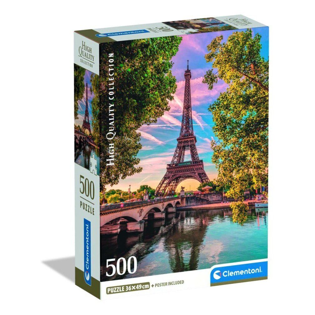 Clementoni® Puzzle Hochwertiges Entlang der Seine-Puzzle 500pcs, Puzzleteile