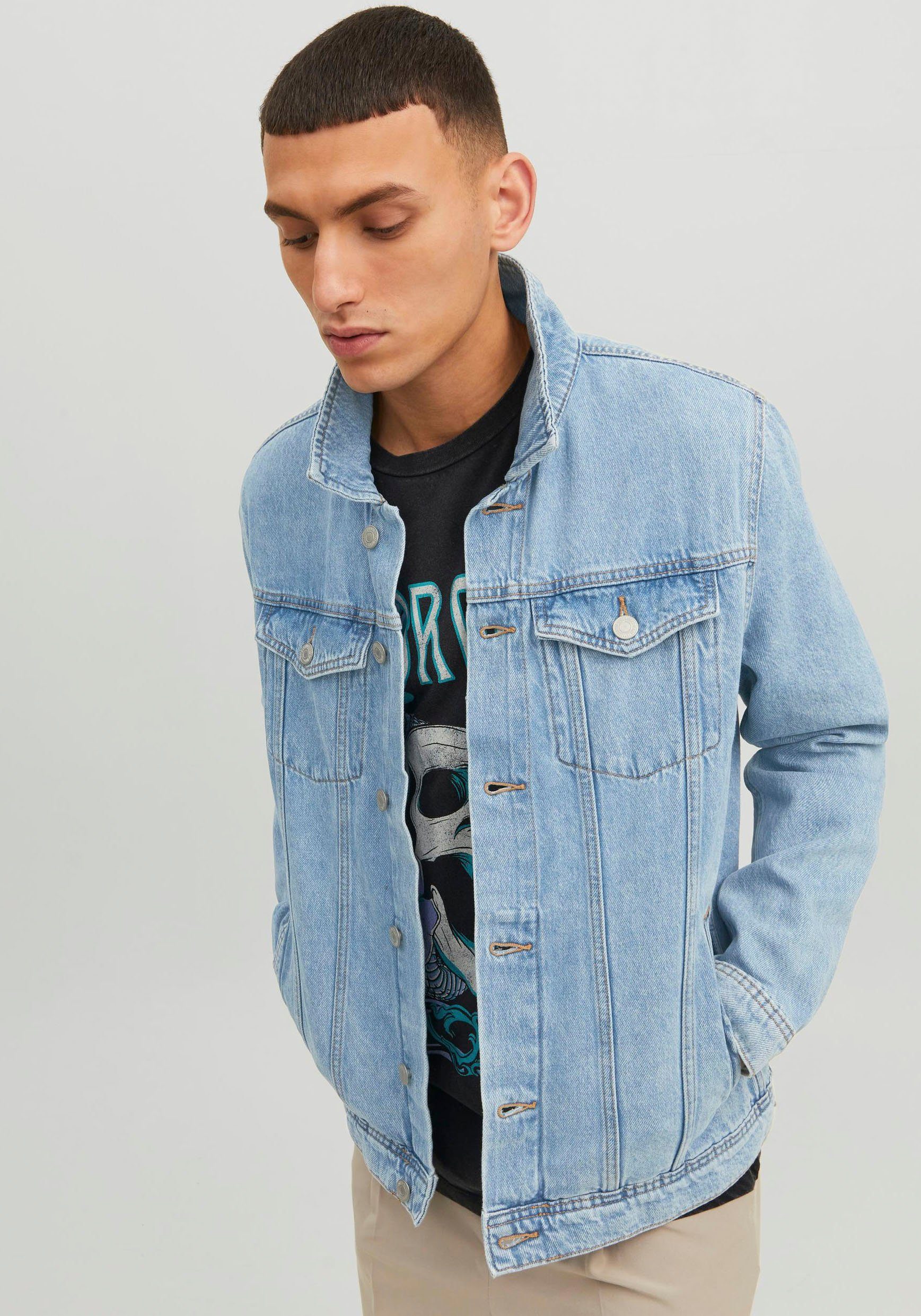 Jack & Jones Jeansjacke JJIJEAN Denimjacke, ideal für Frühling, mit Knopfle günstig online kaufen