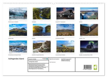 CALVENDO Wandkalender Aufregendes Island (Premium, hochwertiger DIN A2 Wandkalender 2023, Kunstdruck in Hochglanz)