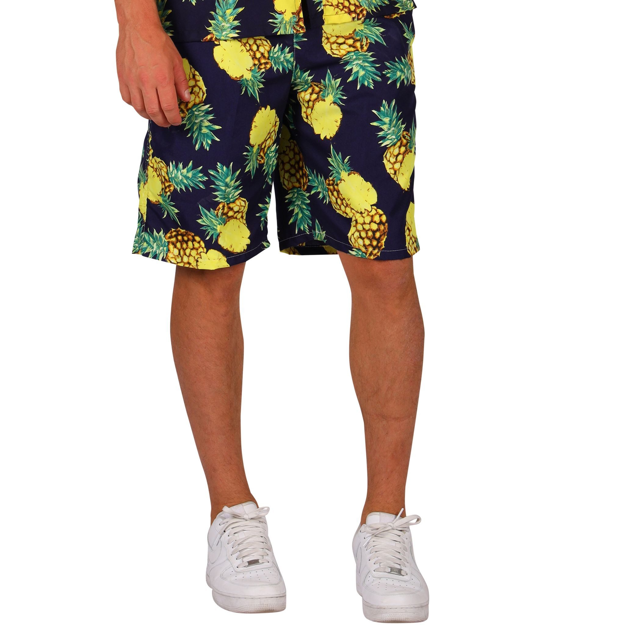 thetru Kostüm Hawaii Shorts Ananas-Motiv Herren günstig online kaufen