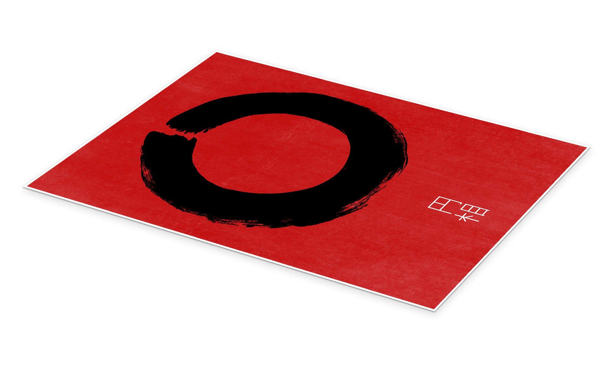 Posterlounge Wandbild Enso in Japan, THE USUAL DESIGNERS, erhältlich als Poster, Leinwandbild, Wandsticker oder Acrylglasbild