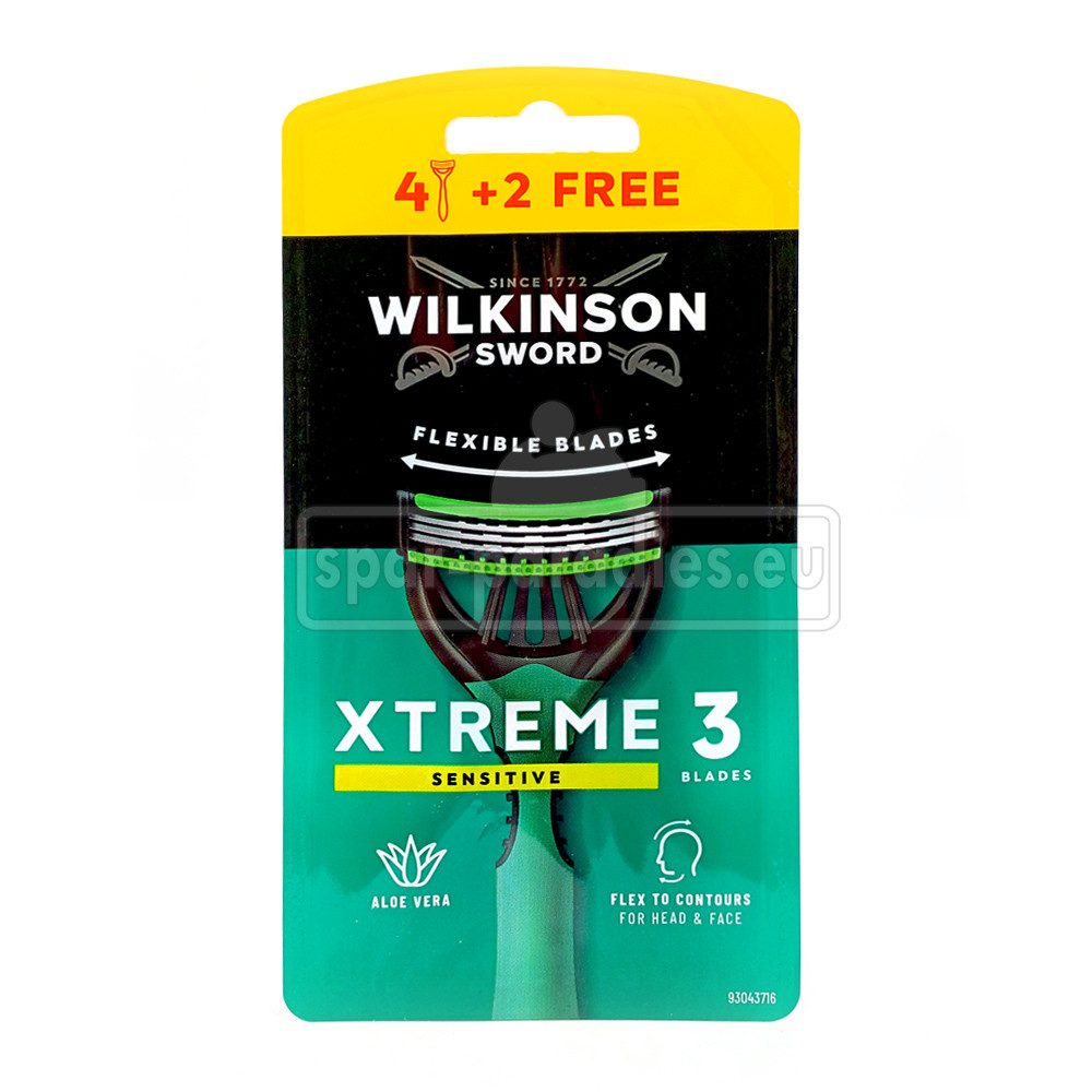 Wilkinson Einwegrasierer Wilkinson Xtreme 3 Sensitive Einwegrasierer, 6er Pack
