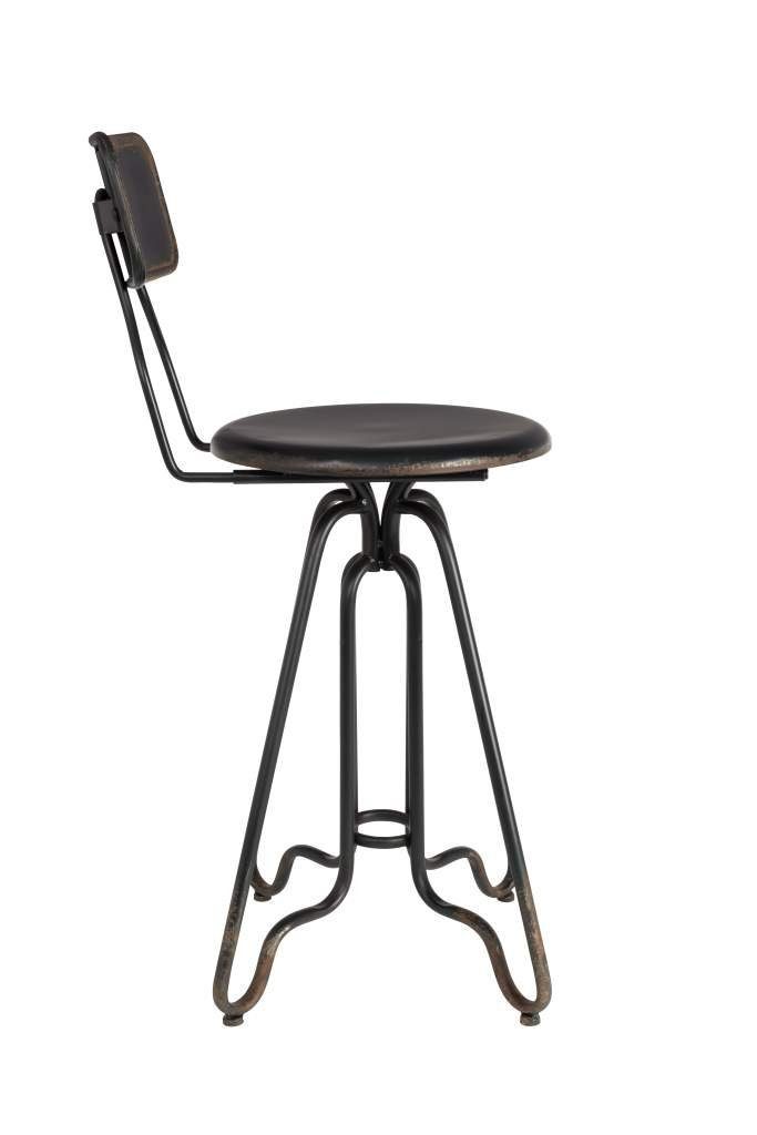 Dutchbone Barhocker Vintage Barhocker OVID BLACK von DutchBone