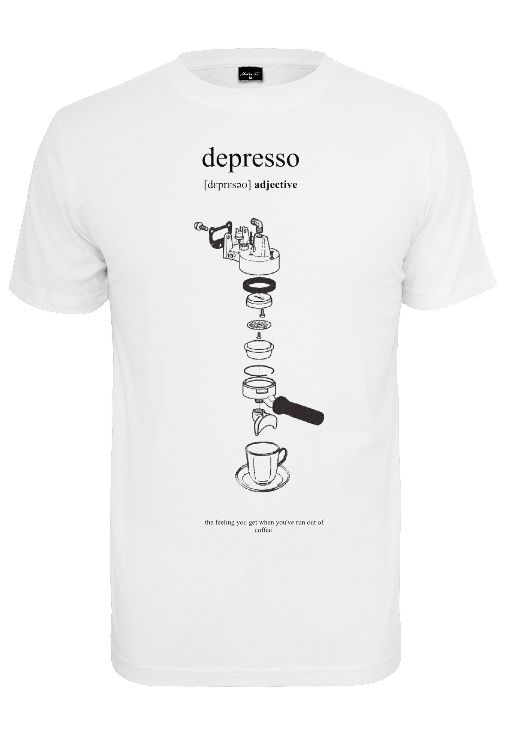 Kurzarmshirt MisterTee Herren Depresso Tee