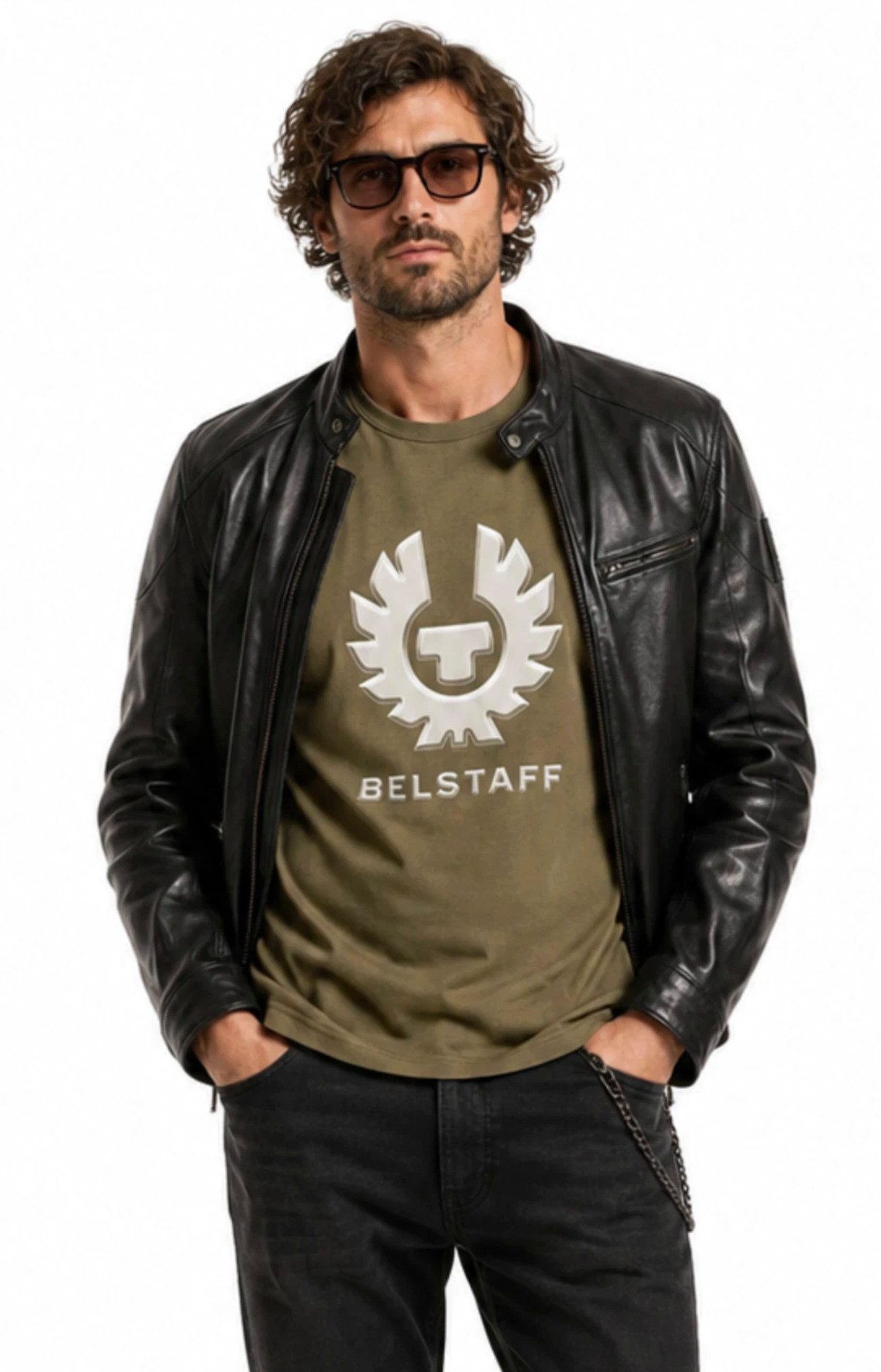 Belstaff T-Shirt London Liquify Graphic Phoenix Retro Tee Regular Cut (1-tlg) Baumwolle aus verantwortungsvollerem Anbau