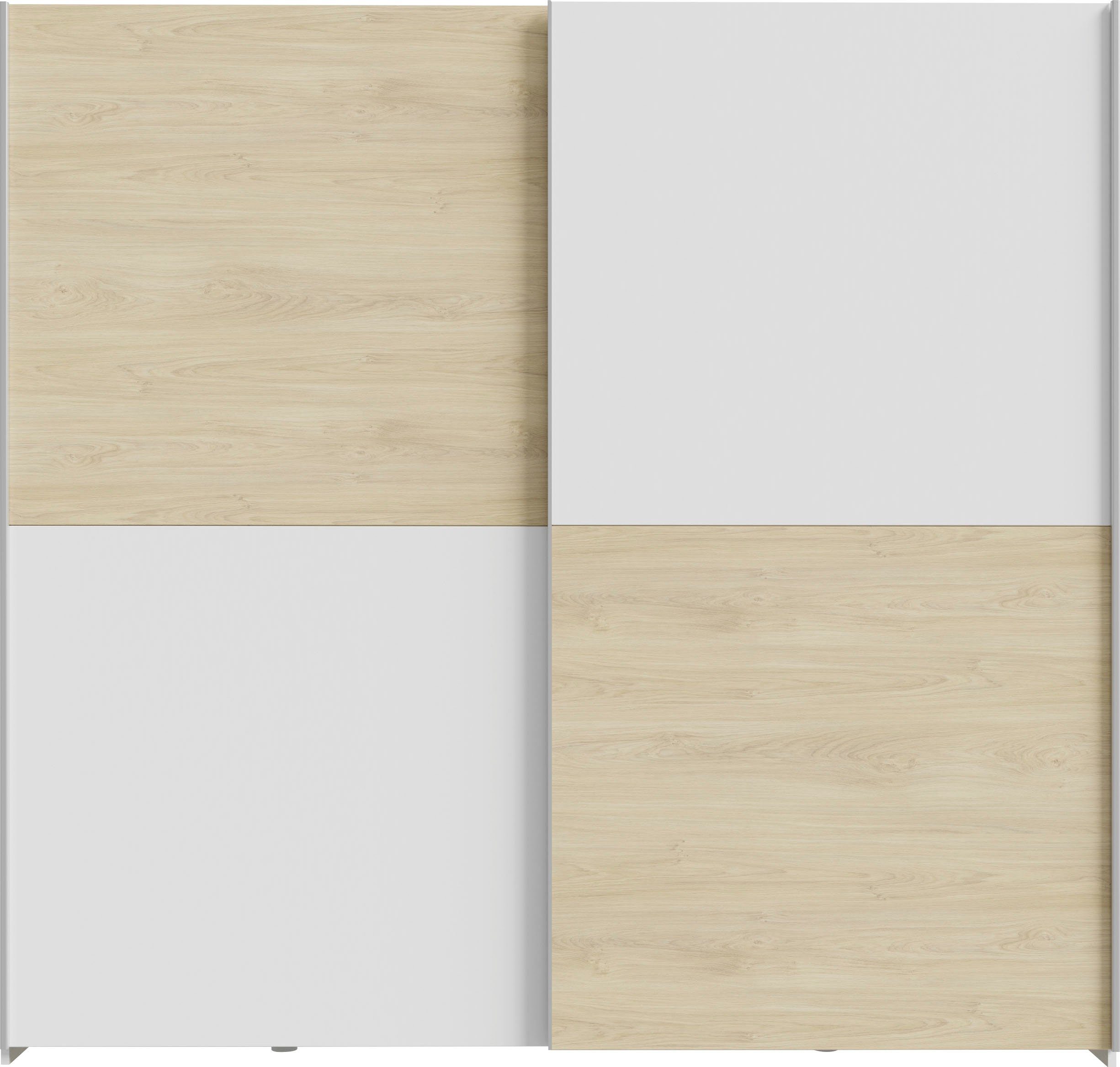 FORTE Schwebetürenschrank 2 Schiebetüren, Made in Europe, stabil und zeitlos (5 Breiten: 120 -200cm, Höhe ca. 190cm) in verschiedenen Farben und Breiten – Bild 3 von 5