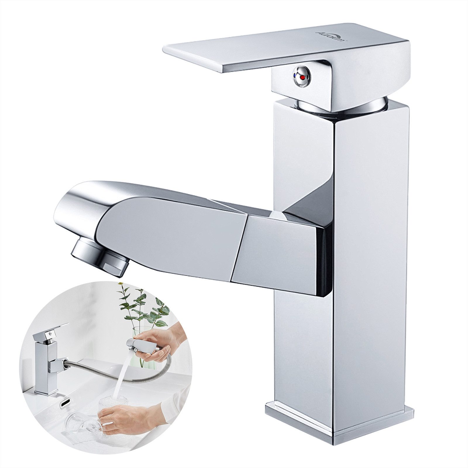 Auralum Max Waschtischarmatur Ausziehbar Wasserhahn fürs günstig online kaufen