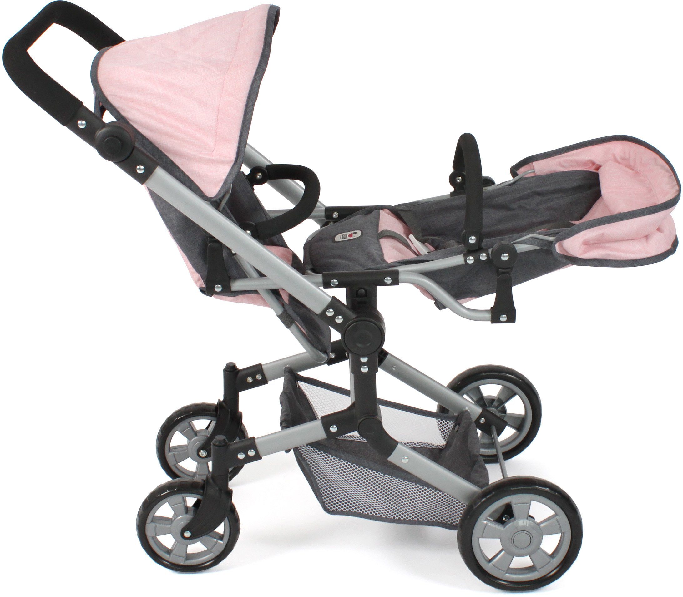 CHIC2000 Puppen-Zwillingsbuggy Linus Duo, mit zwei abnehmbaren, bis in Lieg günstig online kaufen