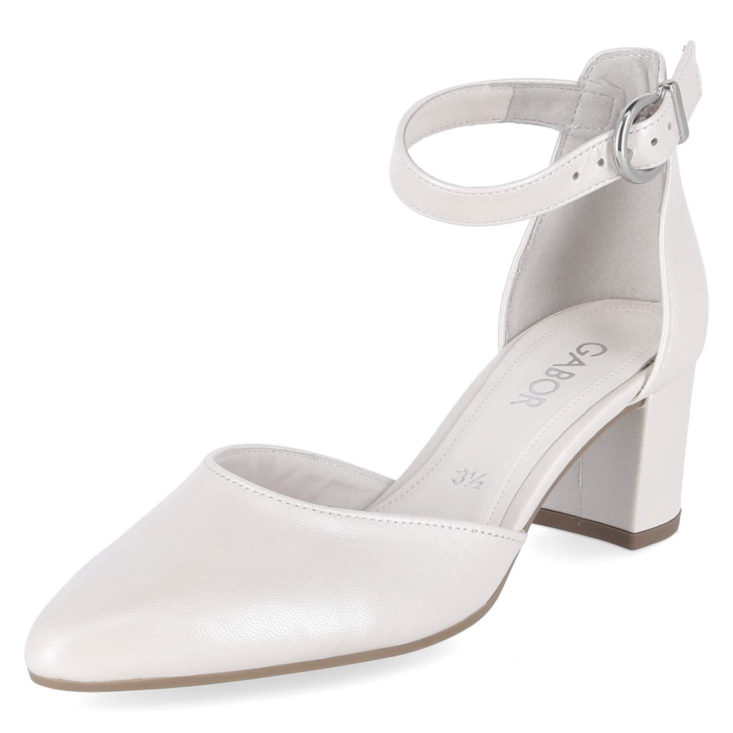 Gabor Gabor 81.340.60 Damen Glattleder weiss Keilpumps günstig online kaufen