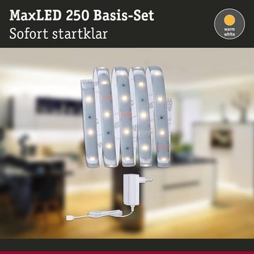 Paulmann LED Stripe LED Strip MaxLED Starterset in Silber 6W 360lm IP44 2700K 1500mm, 1-flammig, LED Streifen