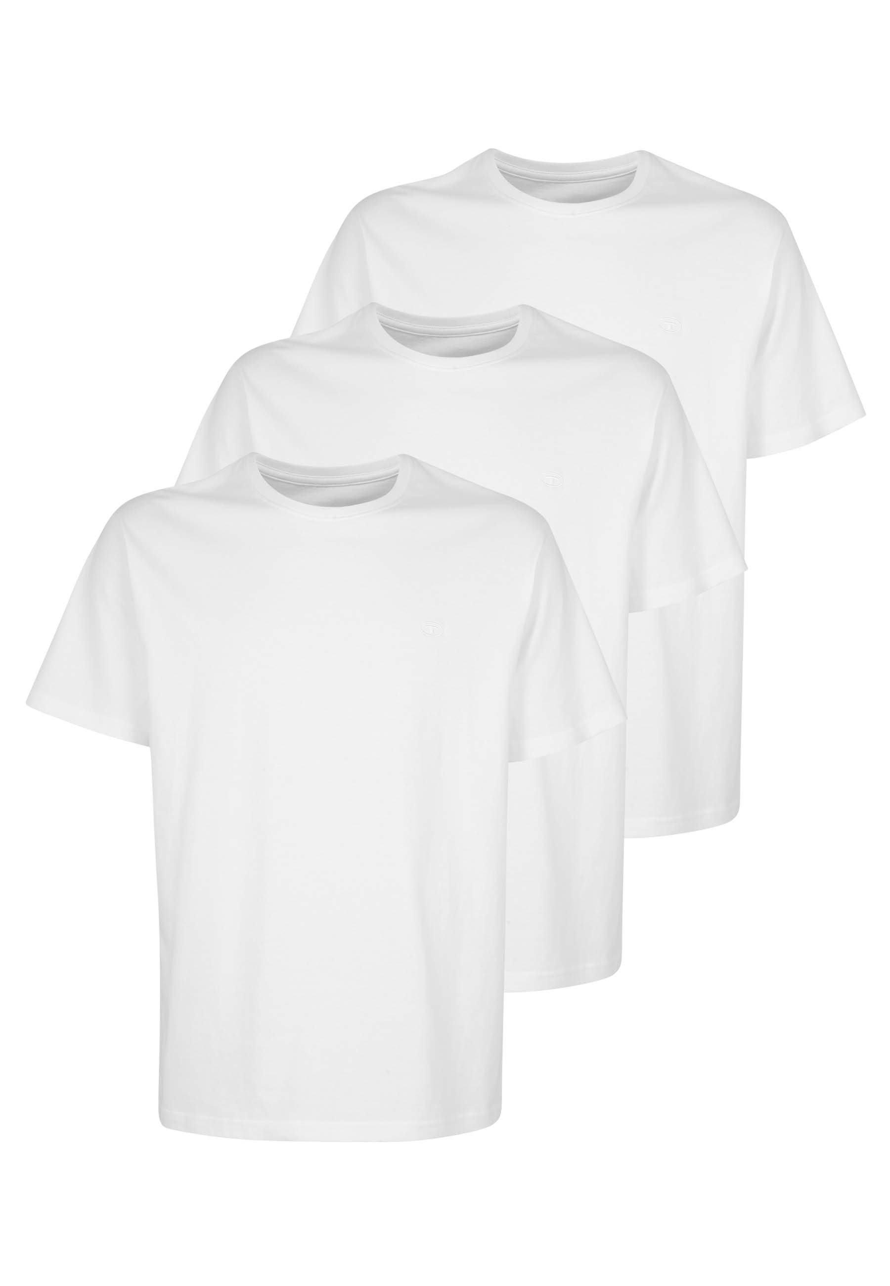 TOM TAILOR Unterziehshirt TOM TAILOR Herren T-Shirt weiß uni 3er Pack (3-St günstig online kaufen