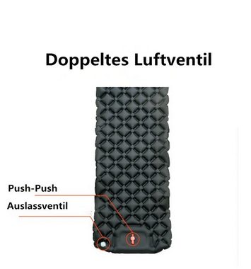 XDeer Isomatte Isomatte Camping,Outdoor,Camping Luftmatratze mit Automatisches, Aufblasen,Kopfkissen - Ultraleicht & Packmaß (700g) - Aufblasbare