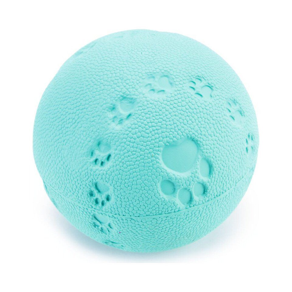 Tierball Hundespielzeug Ball mit Squeaker massiv mint