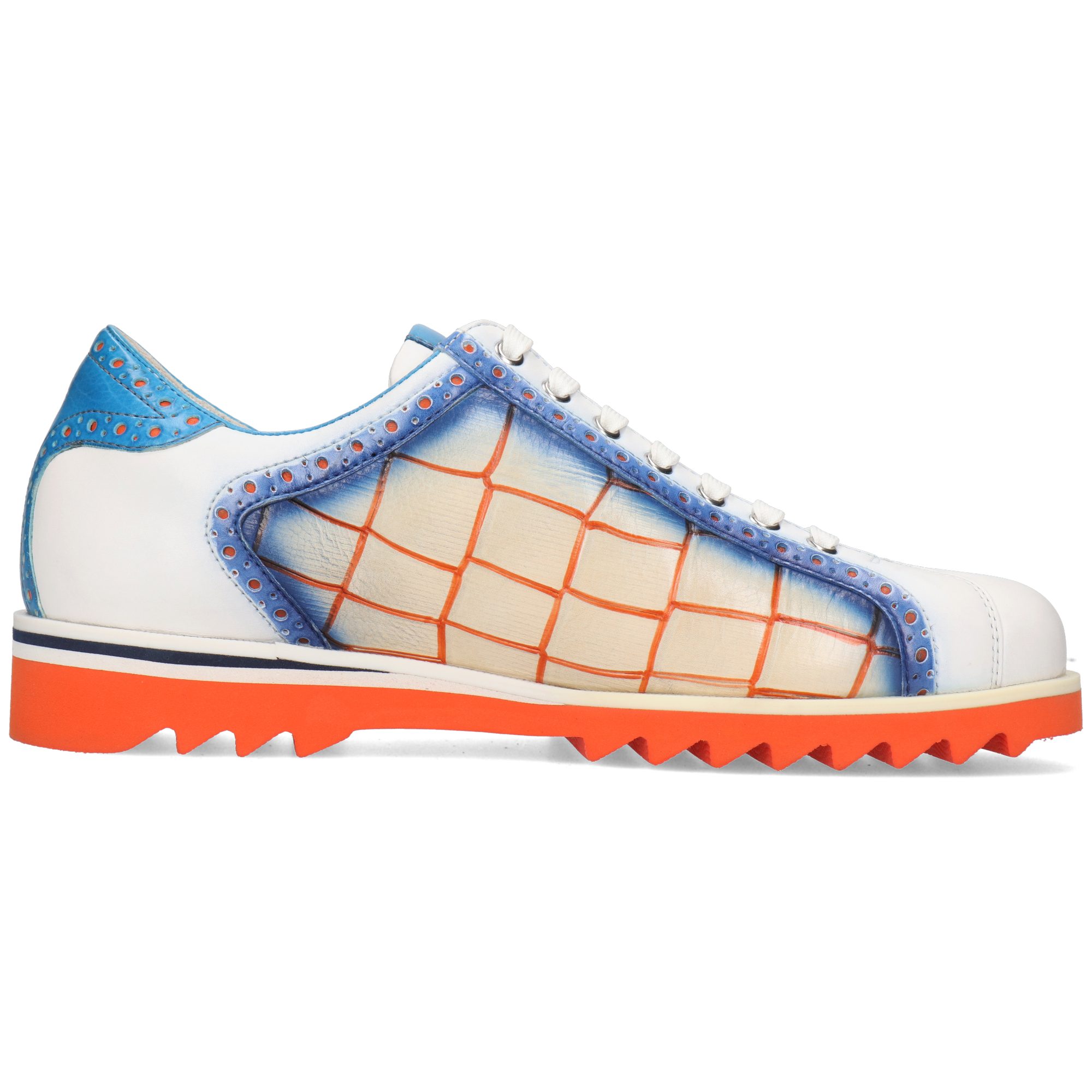 Melvin & Hamilton Hadrian 7 Leder-Schnürschuhe für Herren Sneaker Plateausohlen, Echtes Leder, Vegetabile Gerbung