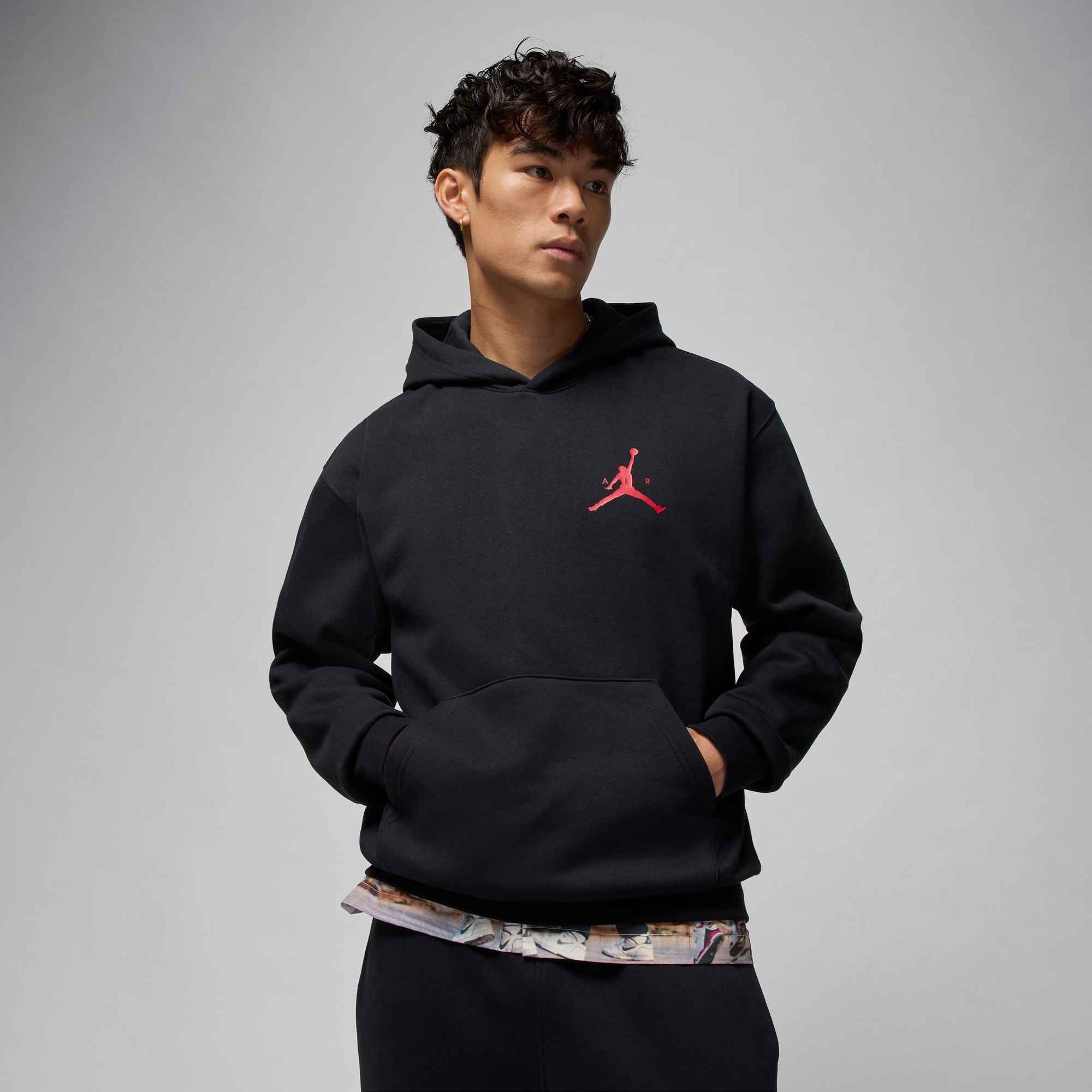 Jordan Trainingsshirt M J JUMPMAN FLC PO für sportliche Aktivitäten, sportlicher Stil, bequemes Tragegefühl