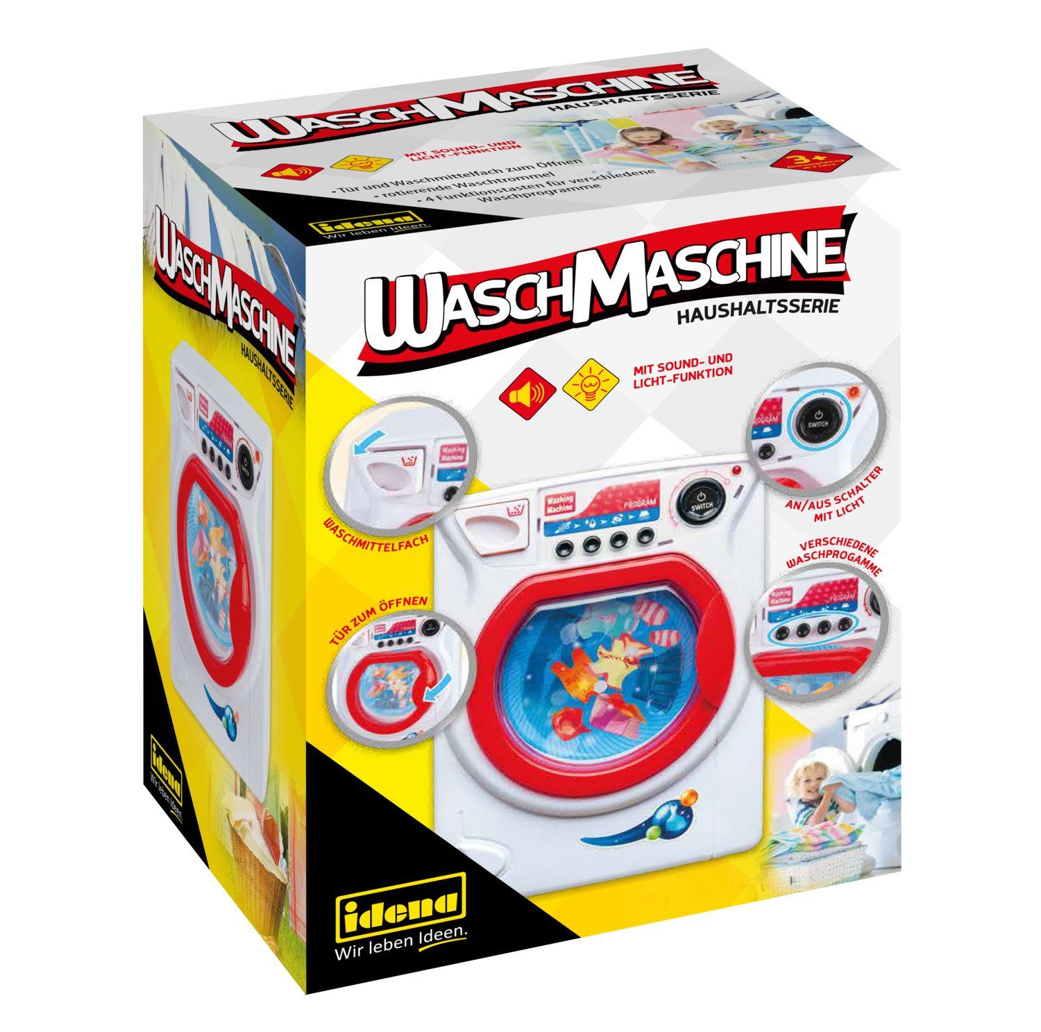 Idena Kinder-Waschmaschine Idena 40469 - Waschmaschine für Kinder mit Licht günstig online kaufen