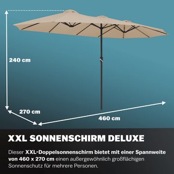 Kingsleeve Sonnenschirm, UV Schutz 80+ Schutzhülle XXL Aluminium Kurbel Wasserabweisend