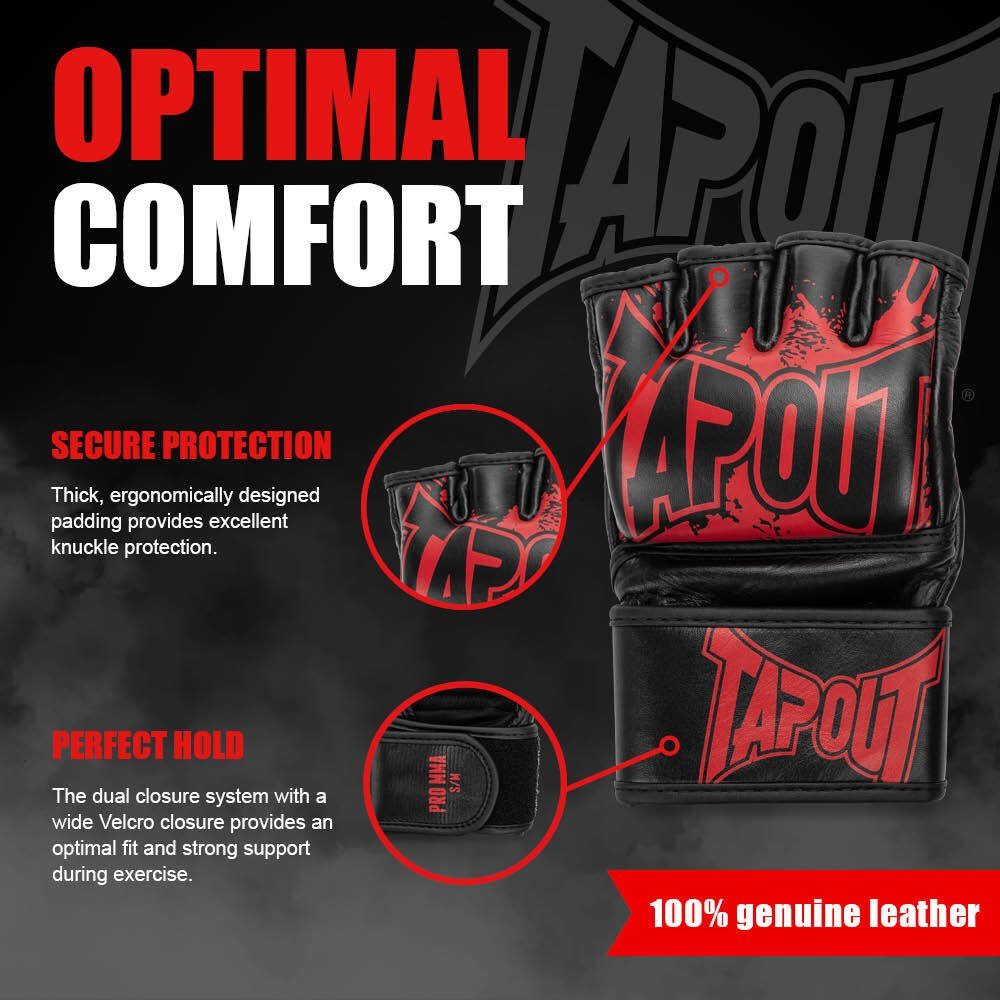 TAPOUT MMA-Handschuhe MMA PRO Black/Red