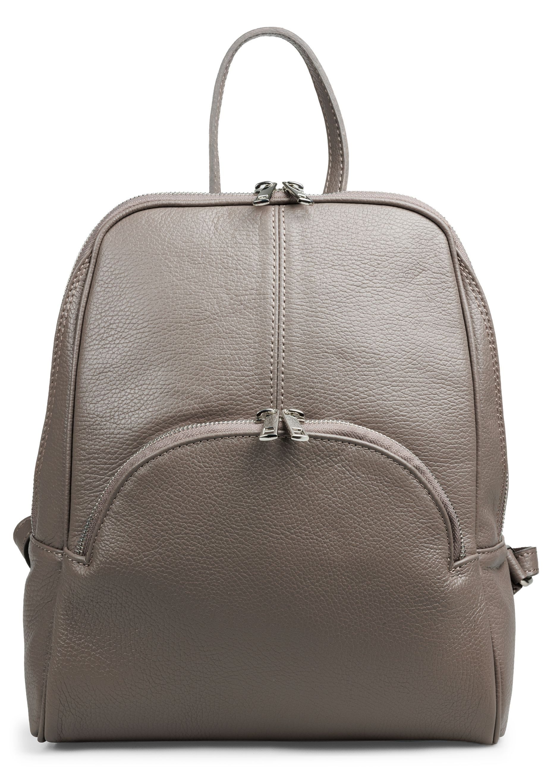 Cityrucksack eleganter großer Damen Leder Backpack - PREMIUM LINE - Modell No.802