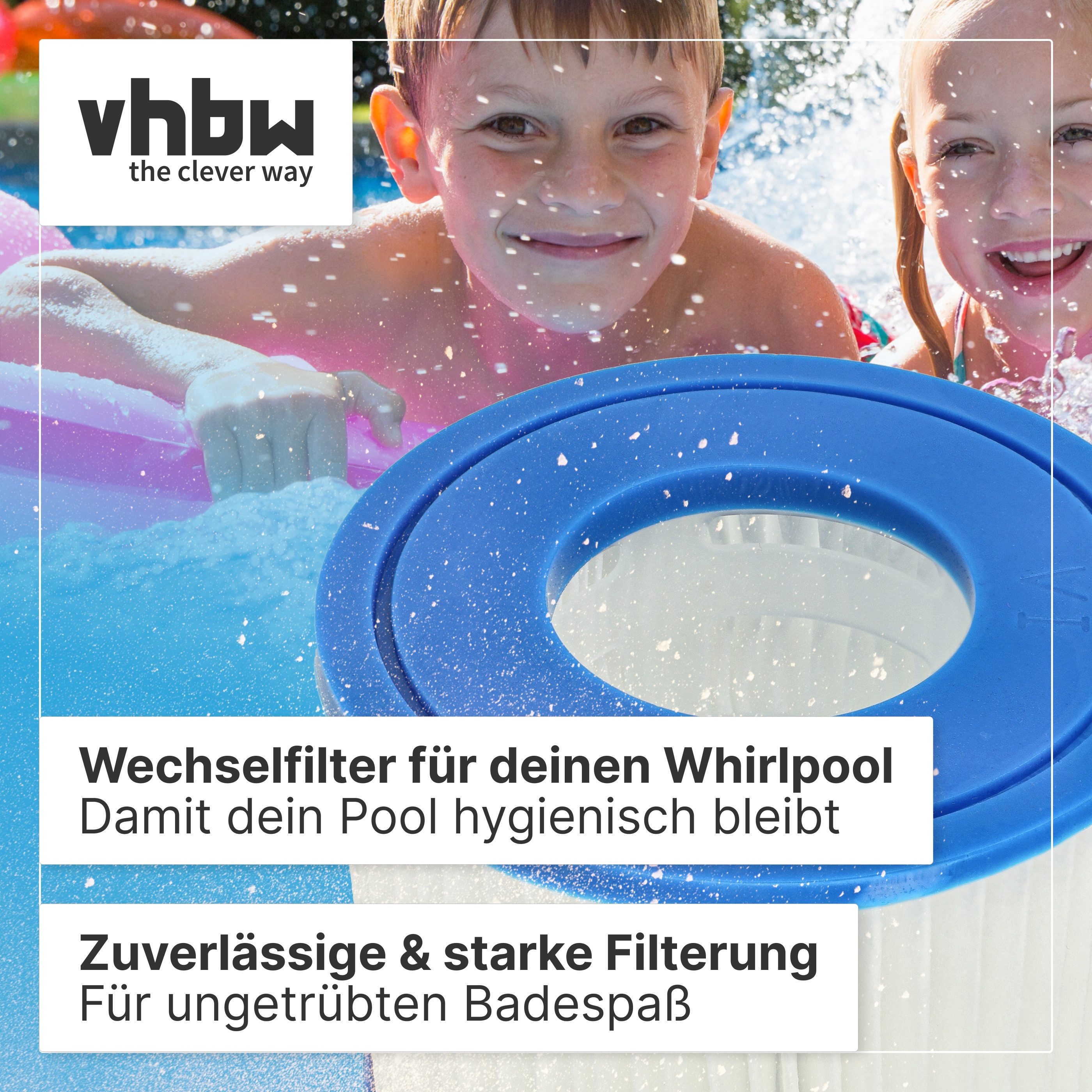 vhbw Ersatzfilter passend für Bestway Lay-Z-Spa Saint Tropez, Monaco, Miami, Paris, Palm, Zubehör für Bestway Lay-Z-Spa Saint Tropez Monaco Miami Paris Palm Springs Hawaii