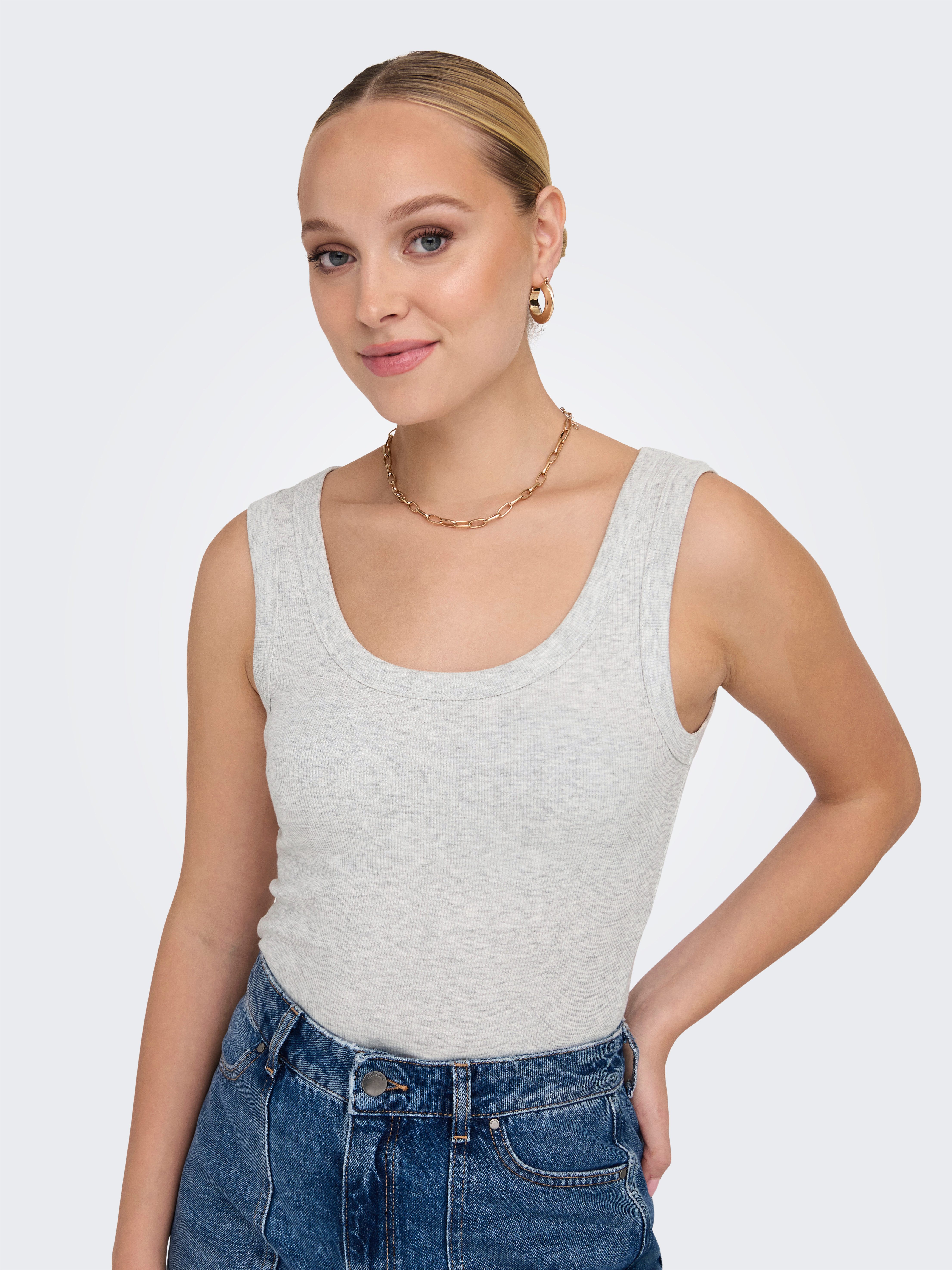 ONLY Tanktop ONLEASY S/L TANK TOP JRS Baumwollmischung günstig online kaufen