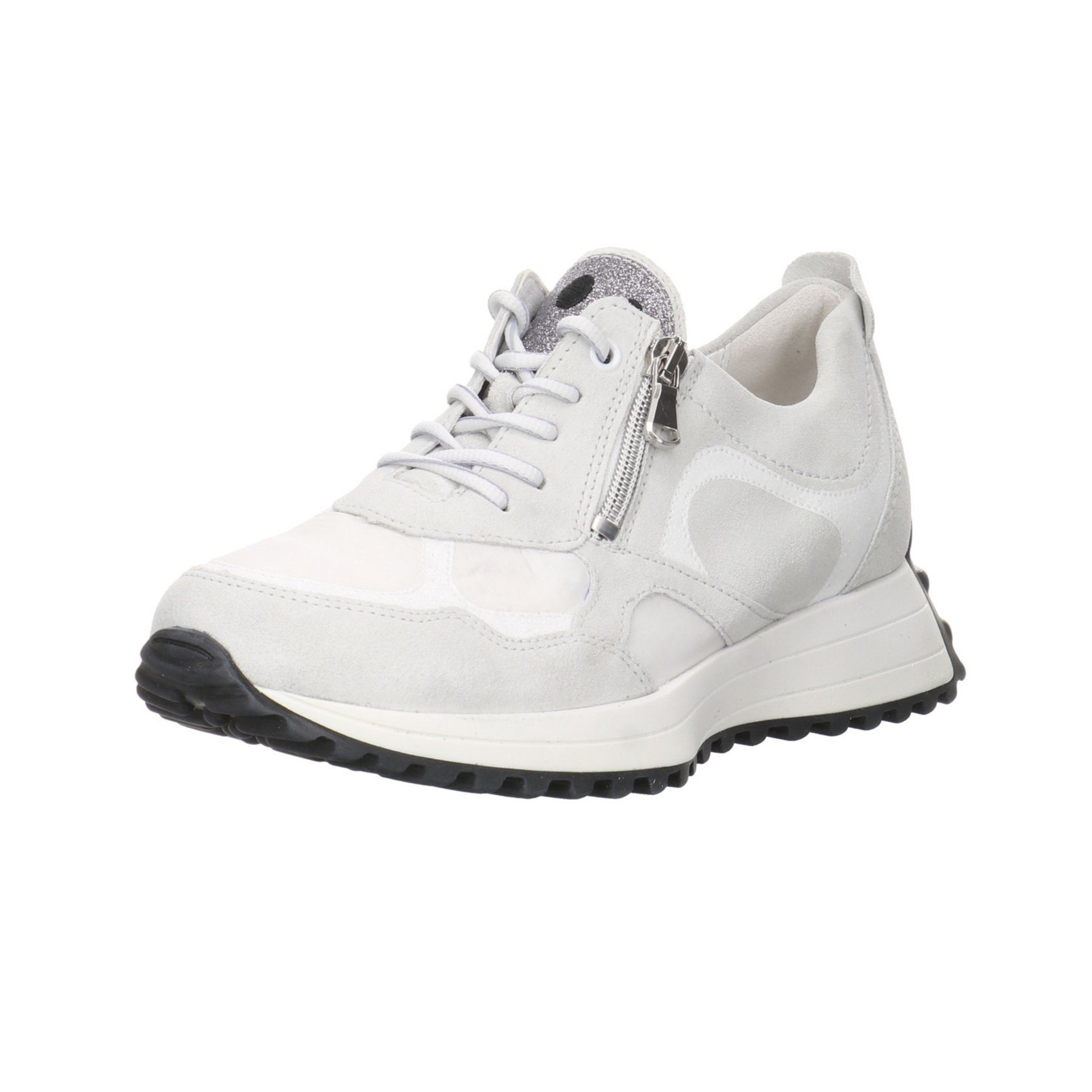 Waldläufer Damen Sneaker Schuhe Pinky Sneaker Sneaker Leder-/Textilkombination latte/white